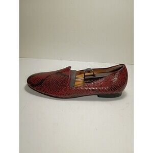 VIONIC Willa Boa Slip On Flat Snakeskin Print Leather Comfort Loafers  sz 8.5